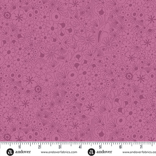 Shallows Muted Peony quilting fabric, part of the Color Camp fabric collection by Alison Glass (SKU: A-10422-R)