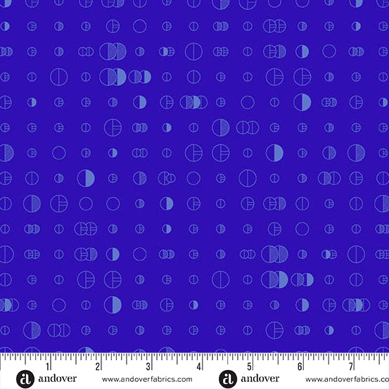 Scout Dark Blueberry quilting fabric, part of the Color Camp fabric collection by Alison Glass (SKU: A-10423-B2)