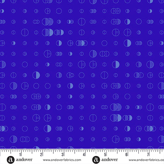 Scout Dark Blueberry quilting fabric, part of the Color Camp fabric collection by Alison Glass (SKU: A-10423-B2)