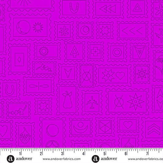 Postcard Cabbage quilting fabric, part of the Color Camp fabric collection by Alison Glass (SKU: A-10424-E)