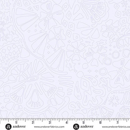 Veil Lightest Violet quilting fabric, part of the Color Camp fabric collection by Alison Glass (SKU: A-10426-P)