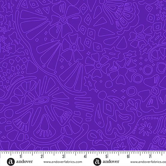 Veil Dark Galaxy quilting fabric, part of the Color Camp fabric collection by Alison Glass (SKU: A-10426-P1)