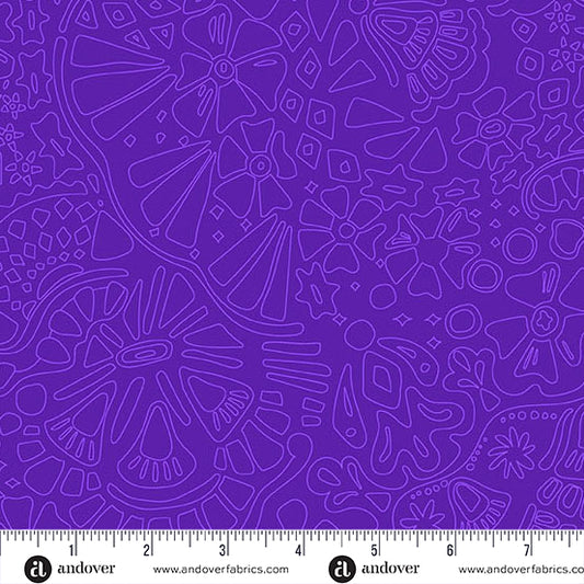 Veil Dark Galaxy quilting fabric, part of the Color Camp fabric collection by Alison Glass (SKU: A-10426-P1)