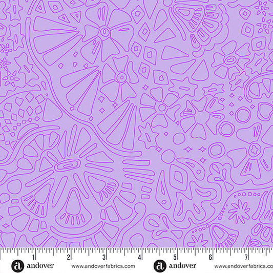 Veil Light Pansy quilting fabric, part of the Color Camp fabric collection by Alison Glass (SKU: A-10426-P2)