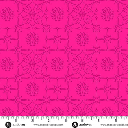 Leatherwork Strawberry quilting fabric, part of the Color Camp fabric collection by Alison Glass (SKU: A-10429-E)