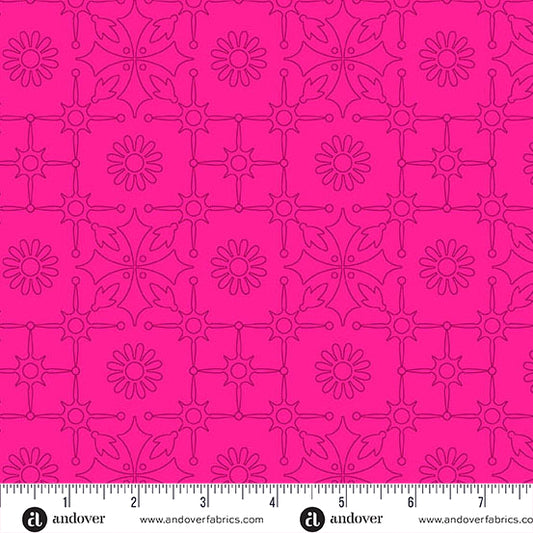 Leatherwork Strawberry quilting fabric, part of the Color Camp fabric collection by Alison Glass (SKU: A-10429-E)