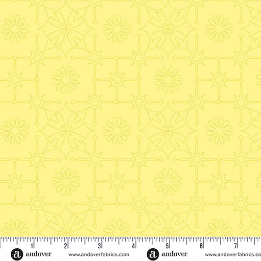 Leatherwork Lighter Lichen quilting fabric, part of the Color Camp fabric collection by Alison Glass (SKU: A-10429-Y)