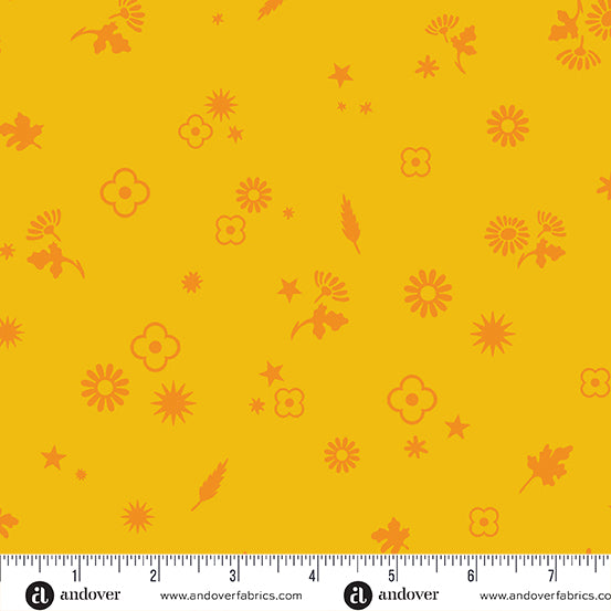 PREORDER - Postmark - Margin in Daffodil - Alison Glass - A-1129-Y - Half Yard
