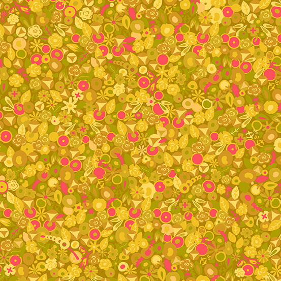 Sun Print 2021 - Tuesday in Sunflower - Alison Glass for Andover - A-8902-Y - Half Yard