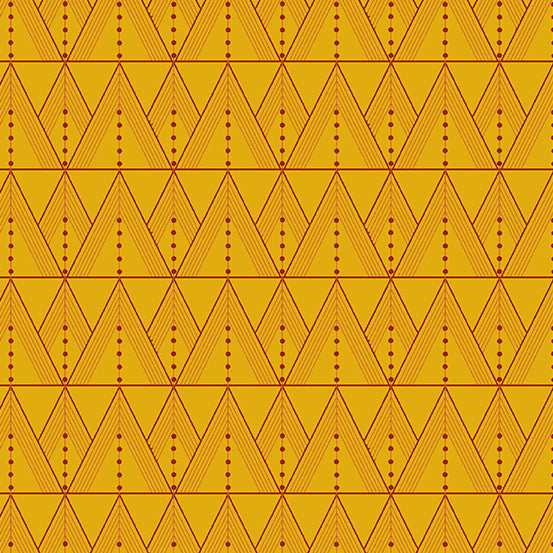 Cotton quilting fabric pattern called 'Tuxedo in Chrysanthemum'. Part of the 'Fabrics from the Attic' fabric collection. Designed by Giucy Giuce for fabric company Andover Fabrics. SKU: A-9980-Y . 44-45 inch width.