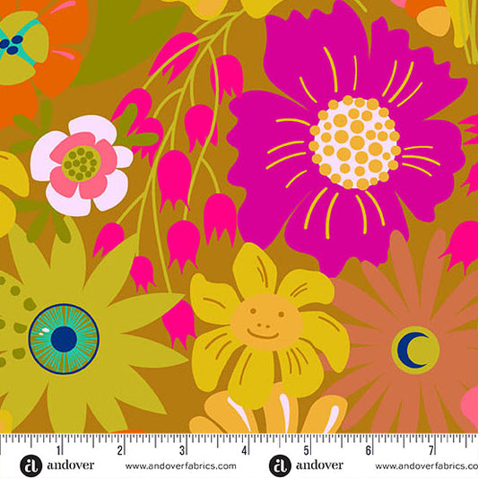 Open-Eyed Sun - 108" Wideback Fabric - Redwood 108s by Alison Glass (Preorder)