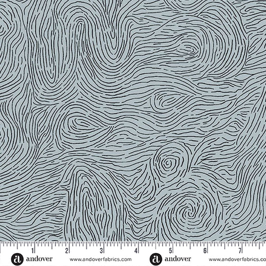 PREORDER - Giucy Giuce 108's - Whorls in Achromatic - Giucy Giucy - AW-1288-C - Half Yard