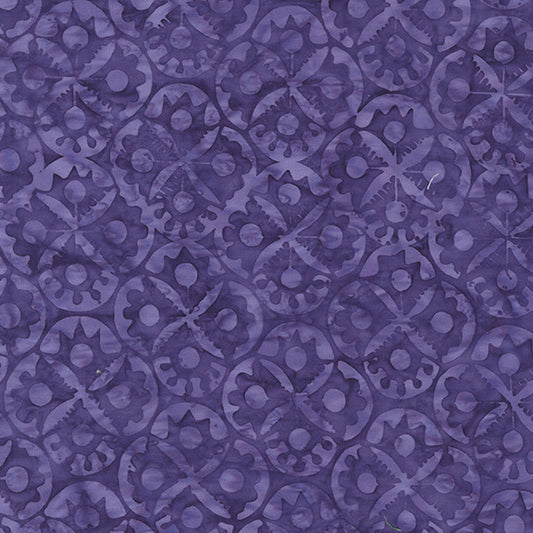 Dutch Days - Flower Stamp in Electric Indigo - Shayla Wolf - 746Q-1 - Half Yard (Preorder)