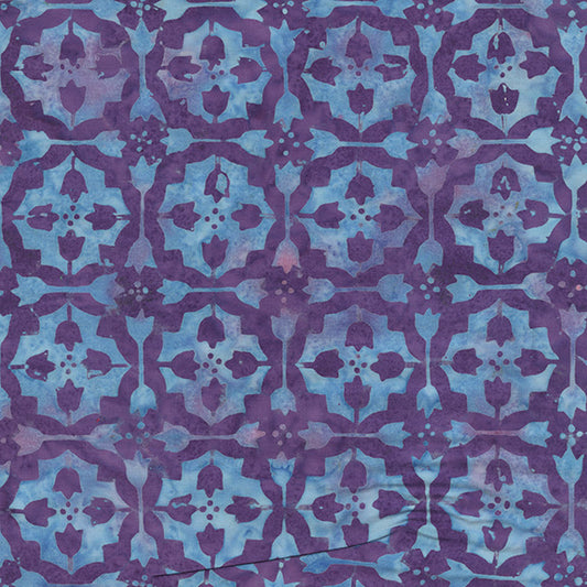 Dutch Days - Tulip Tile in Berry Blast - Shayla Wolf - 747Q-1 - Half Yard (Preorder)