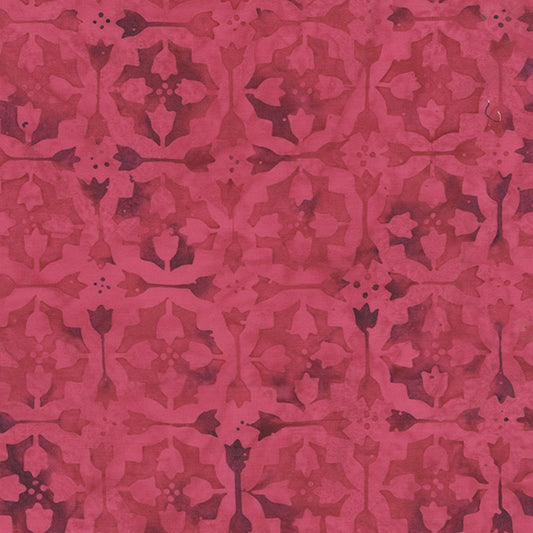 Dutch Days - Tulip Tile in Lipstick - Shayla Wolf - 747Q-21 - Half Yard (Preorder)