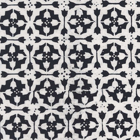 Dutch Days - Tulip Tile in Tuxedo - Shayla Wolf - 747Q-5 - Half Yard (Preorder)