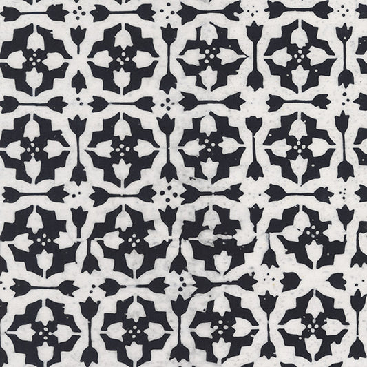 Dutch Days - Tulip Tile in Tuxedo - Shayla Wolf - 747Q-5 - Half Yard (Preorder)