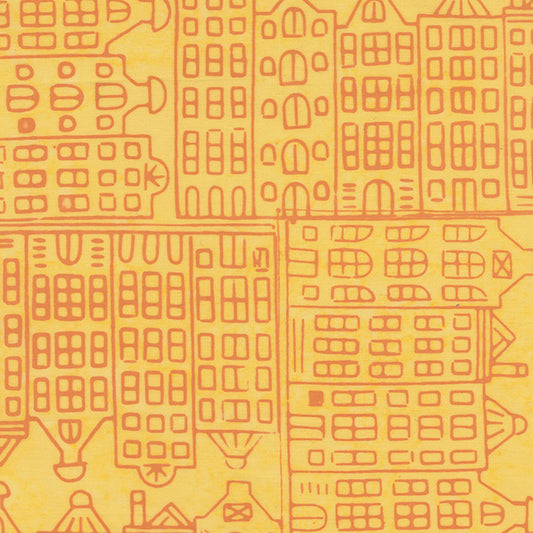 Dutch Days - Amsterdam in Pineapple - Shayla Wolf - 748Q-2 - Half Yard (Preorder)