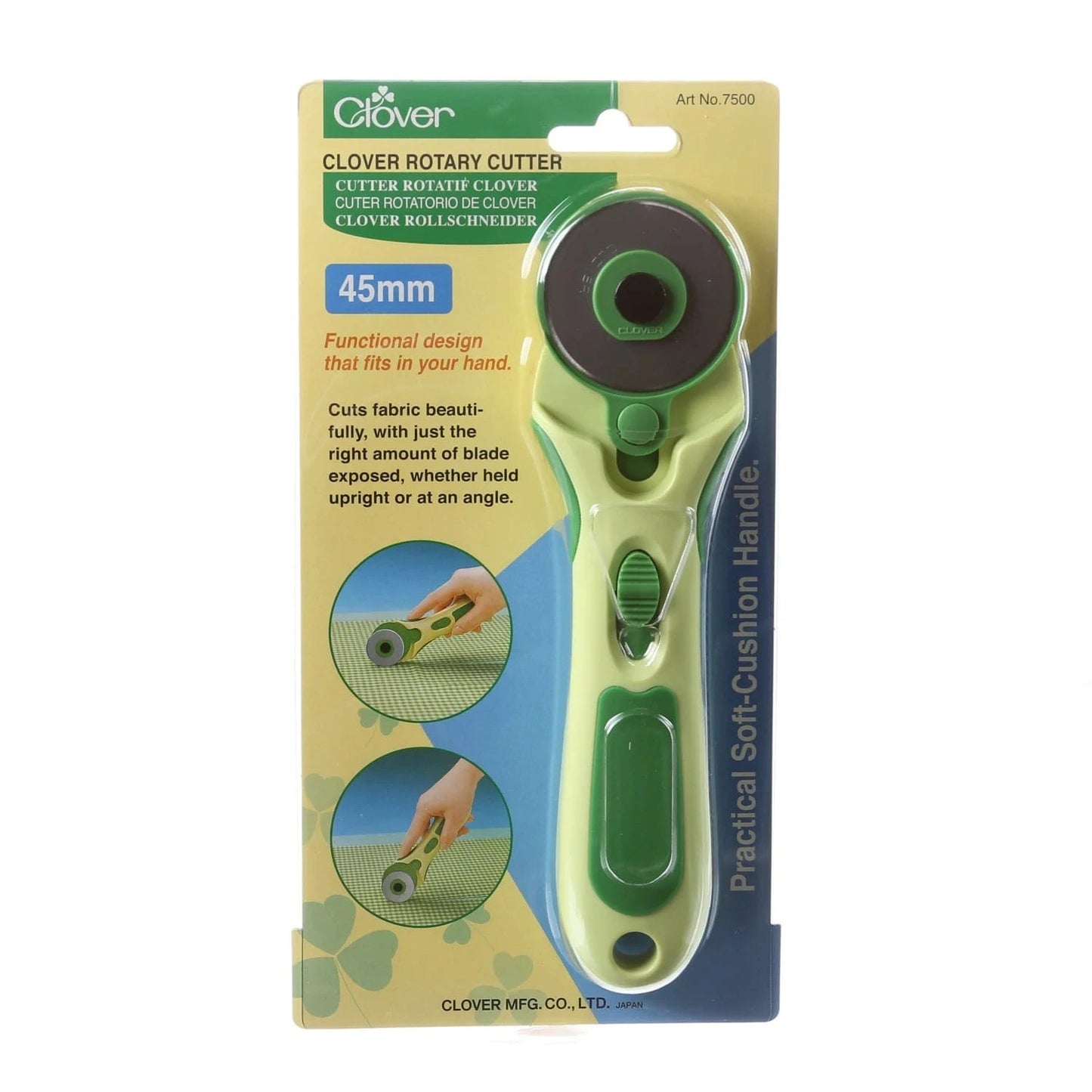 Clover Soft Grip 45mm Rotary Cutter - 7500CV