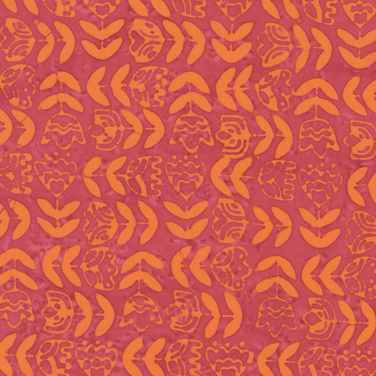 Dutch Days - Tulip Study in Strawberry - Shayla Wolf - 750Q-1 - Half Yard (Preorder)