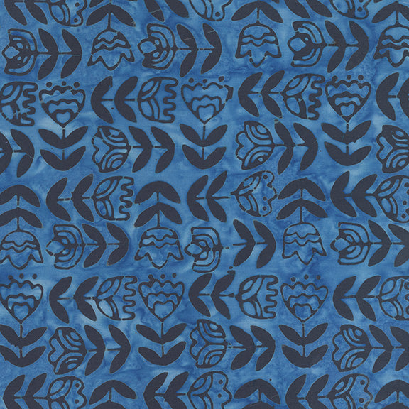 Dutch Days - Tulip Study in Delft - Shayla Wolf - 750Q-3 - Half Yard (Preorder)