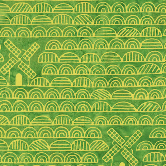 Dutch Days - Windmills in Grasslands - Shayla Wolf - 754Q-2 - Half Yard (Preorder)