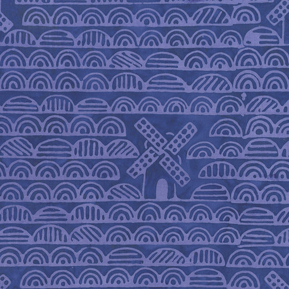 Dutch Days - Windmills in Imperial - Shayla Wolf - 754Q-3 - Half Yard (Preorder)