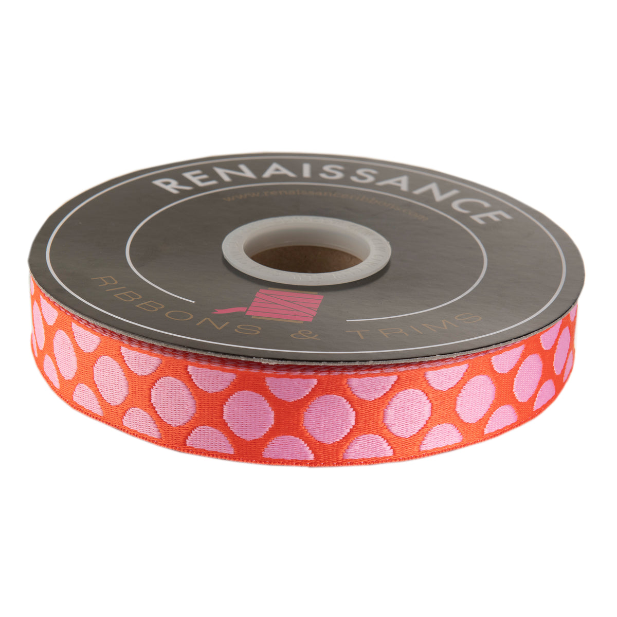Down to Earth - Dot WEBBING in Pinkerberry - 1" width - by Tula Pink - One Yard (Preorder)