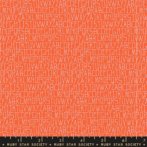 Alphabet in Florida quilting fabric, part of the Memento fabric collection by Ruby Star Society (SKU: RS8002 17)