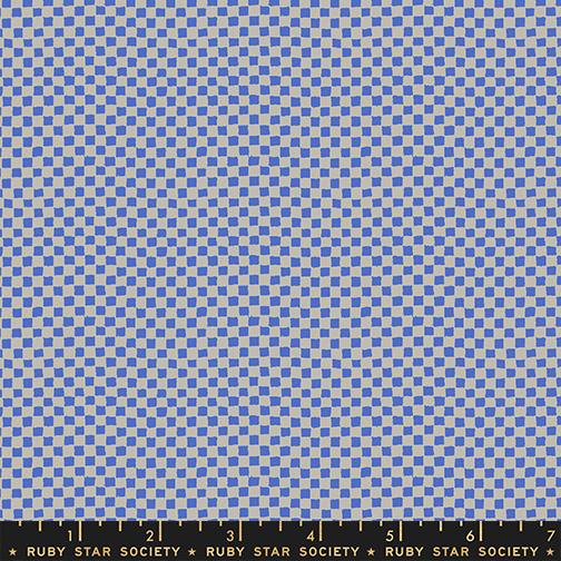 Tracks in Royal Blue quilting fabric, part of the Memento fabric collection by Ruby Star Society (SKU:RS8006 17)