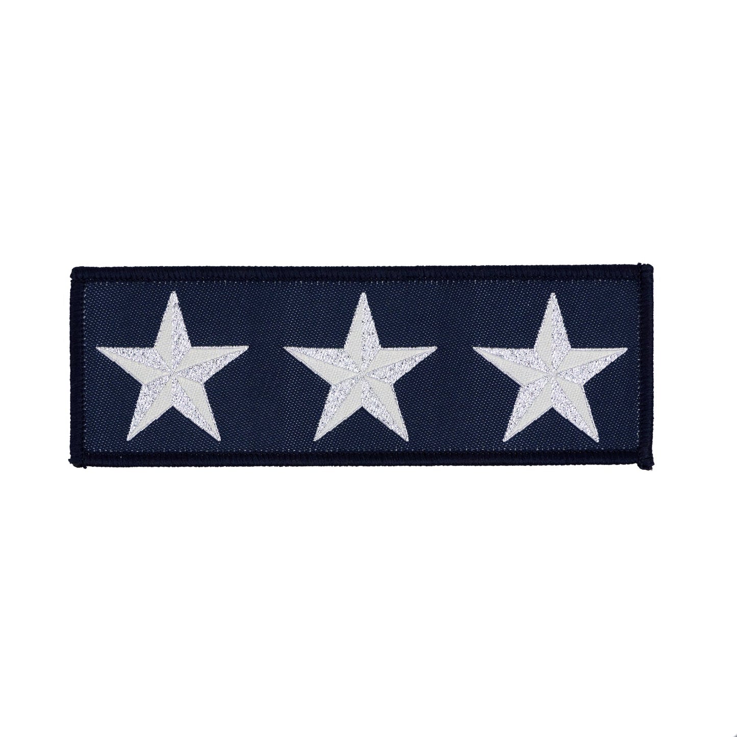 High Flight - 3 Star in Navy - by Sarah Thomas - 38x113mm - Iron-On Applique Patch