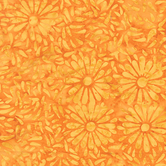 Daisy Petals - Daisy Petals in Orange Peel - Jacqueline De Jonge - 8129Q-3 - Half Yard (Preorder)