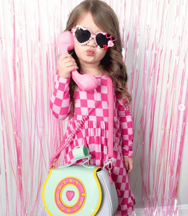 Ring Ring Phone Convertible Handbag: Cotton Candy Mint Green