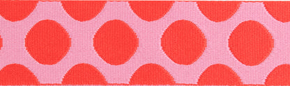 Down to Earth - Dot WEBBING in Pinkerberry - 1-1/2" width - by Tula Pink - One Yard (Preorder)