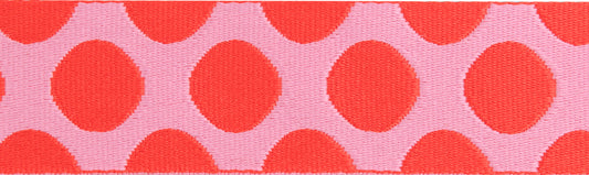Down to Earth - Dot WEBBING in Pinkerberry - 1-1/2" width - by Tula Pink - One Yard (Preorder)