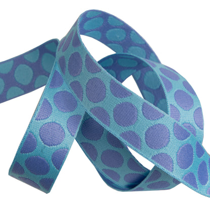 Down to Earth - Dot WEBBING in Blurple - 1" width - by Tula Pink - One Yard (Preorder)