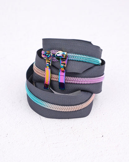 Aurora Storm - Handbag Zipper - Renaissance Ribbons