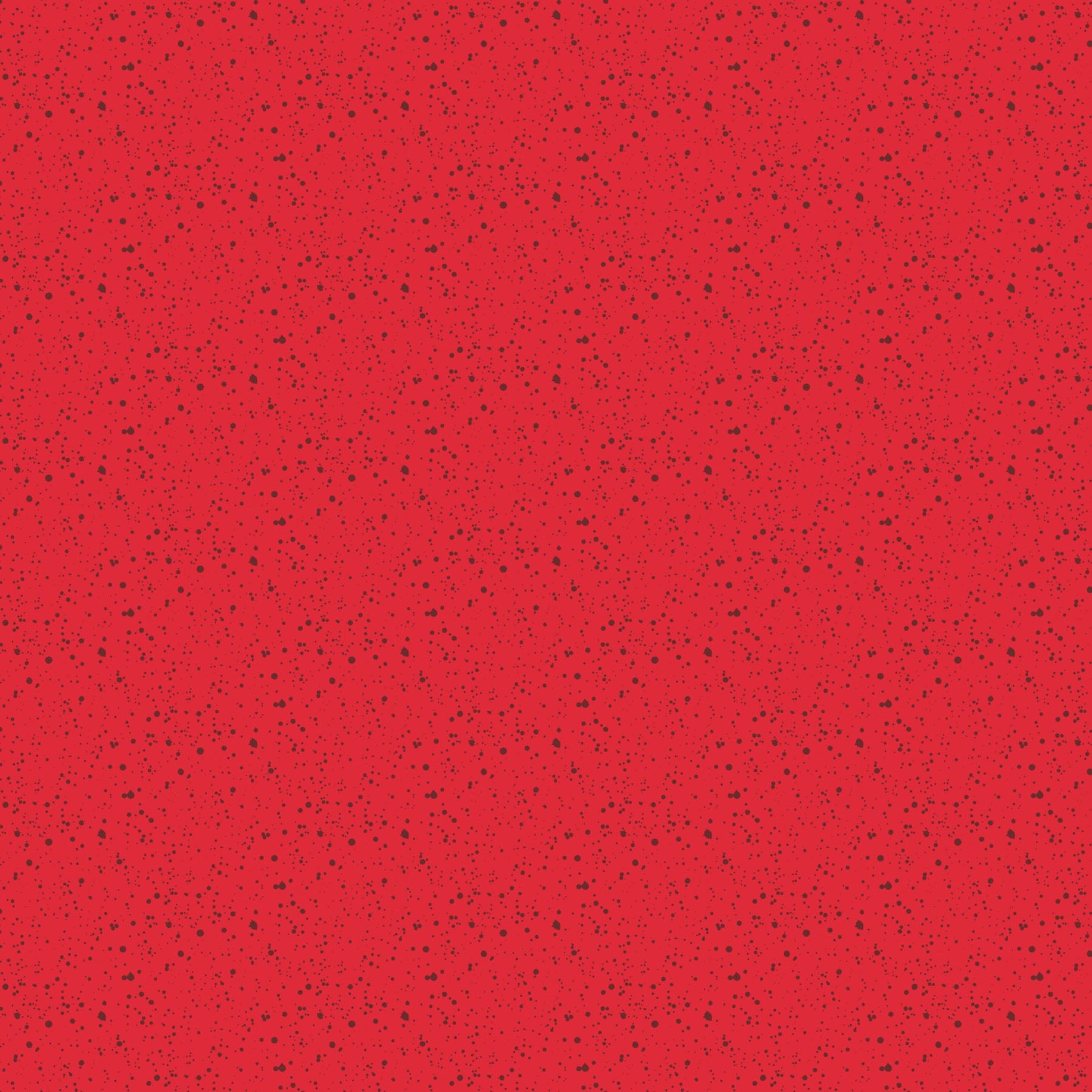 A closeup shot of the quilting fabric pattern called Splatter, designed by Josephine Kimberling, in the red colorway. The SKU is 91063-24.