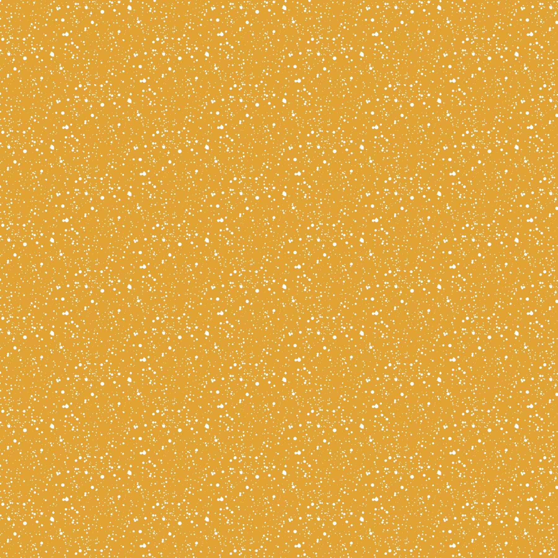 A closeup shot of the quilting fabric pattern called Splatter, designed by Josephine Kimberling, the ochre colorway. The SKU is 91063-50.