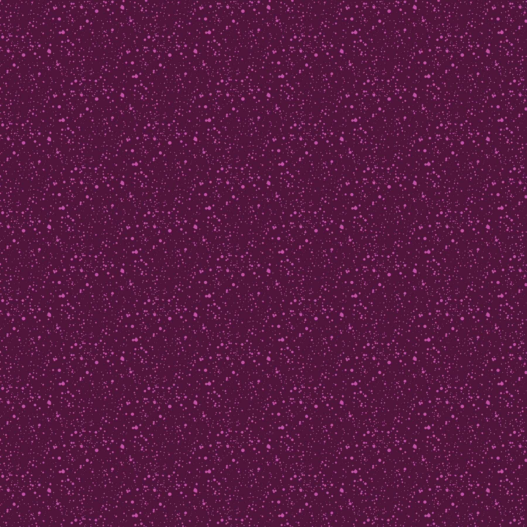 A closeup shot of the quilting fabric pattern called Splatter, designed by Josephine Kimberling, in the plum colorway. The SKU is 91063-84.