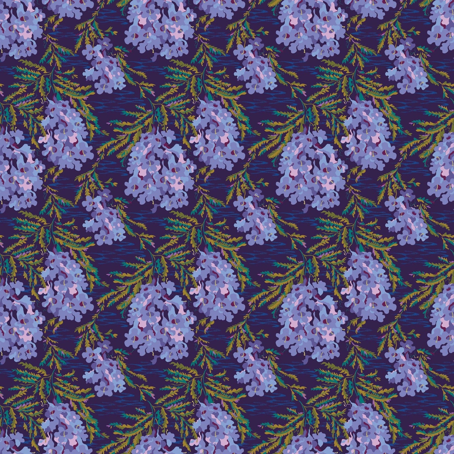 Wandering Eye - Jacaranda in Cool - Kathy Doughty - 91067-49