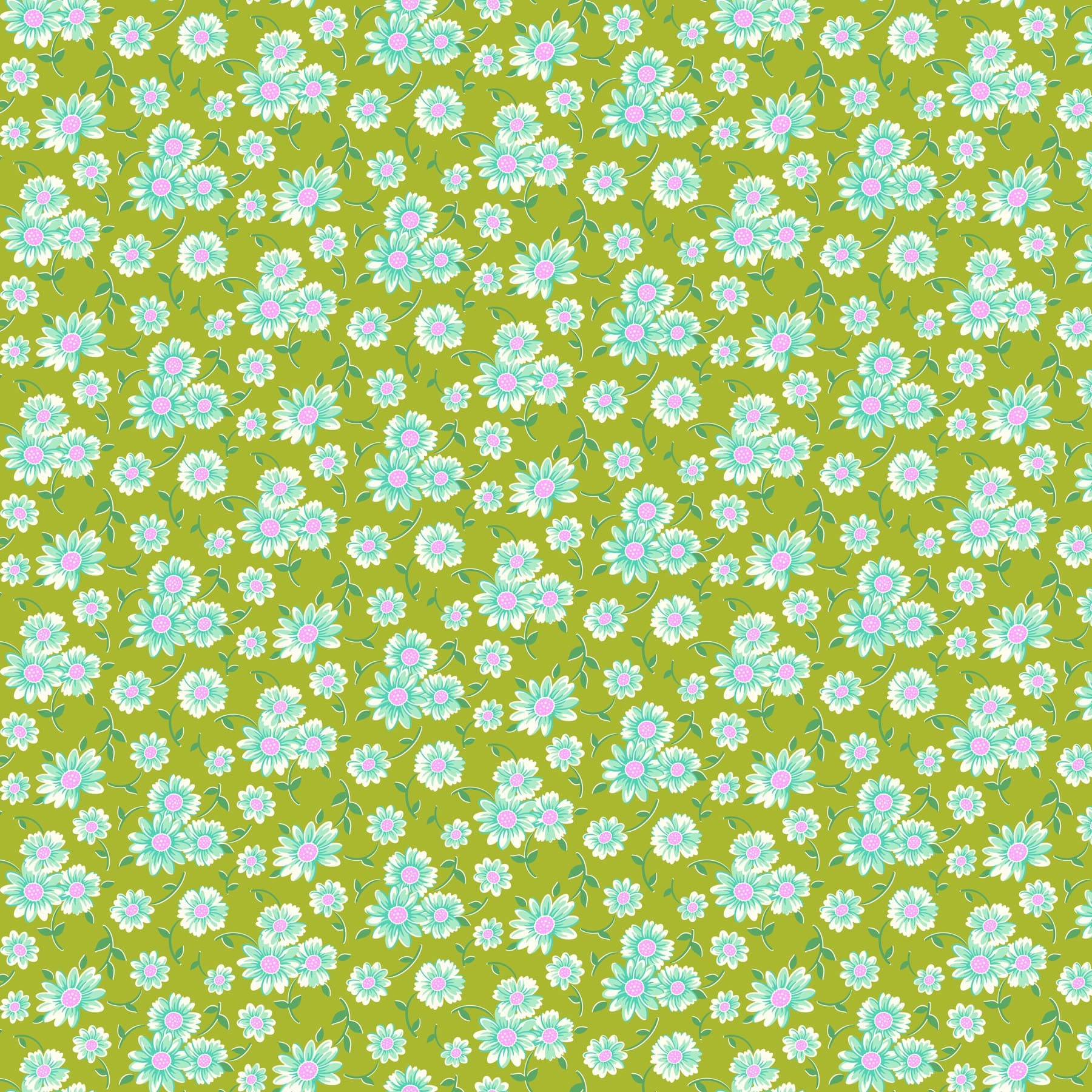 Full Bloom - Daisy in Chartreuse - Heather Bailey - 91087-71 