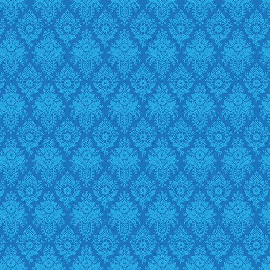 Full Bloom - Lulu in Blue - Heather Bailey - 91089-42 - Half Yard