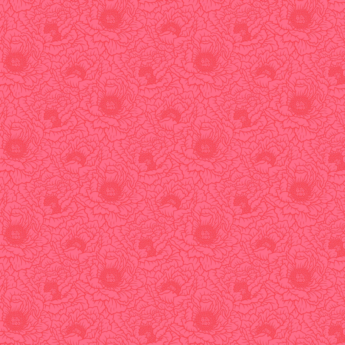 Full Bloom - Peony in Coral - Heather Bailey - 91093-26 - Half Yard