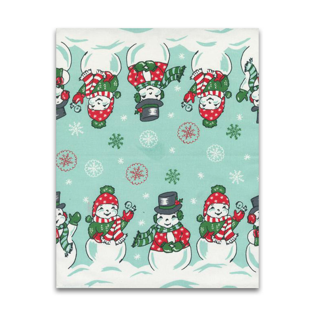 PREORDER - Classic Retro Holiday - Snowy Snowman - 16" Toweling - 920 309 - Half Yard