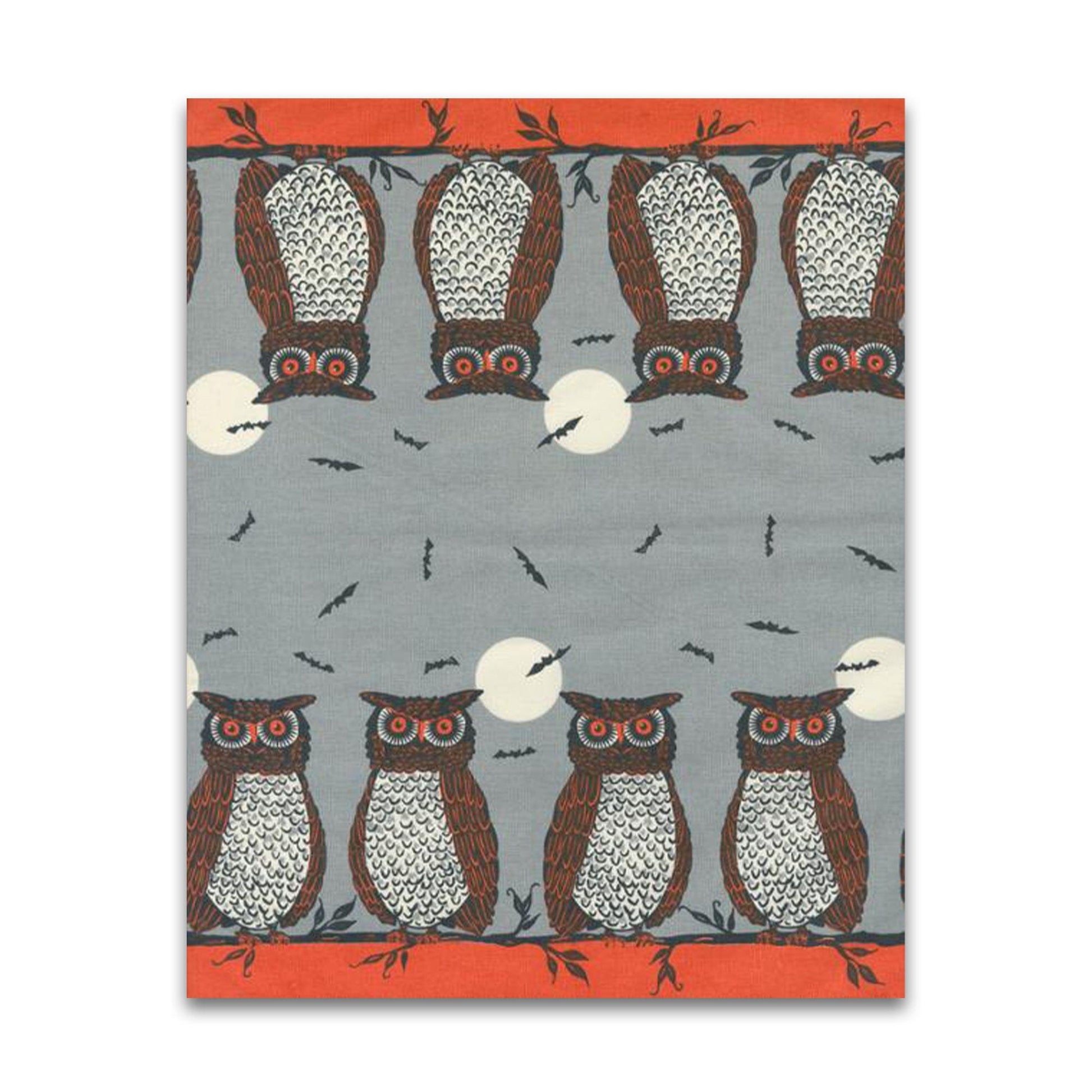 PREORDER - Classic Retro Holiday -  Whoot Whoo Owls - 16" Toweling - 920 312 - Half Yard