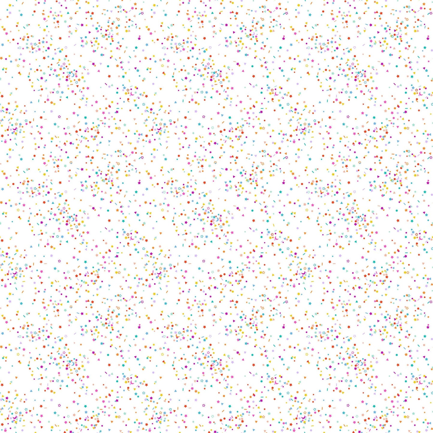 Dovetail - Sprinkles in White Multi - 92028-10 - Half Yard