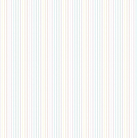 Dovetail - Stripes in White Multi - 92029-10 - Half Yard