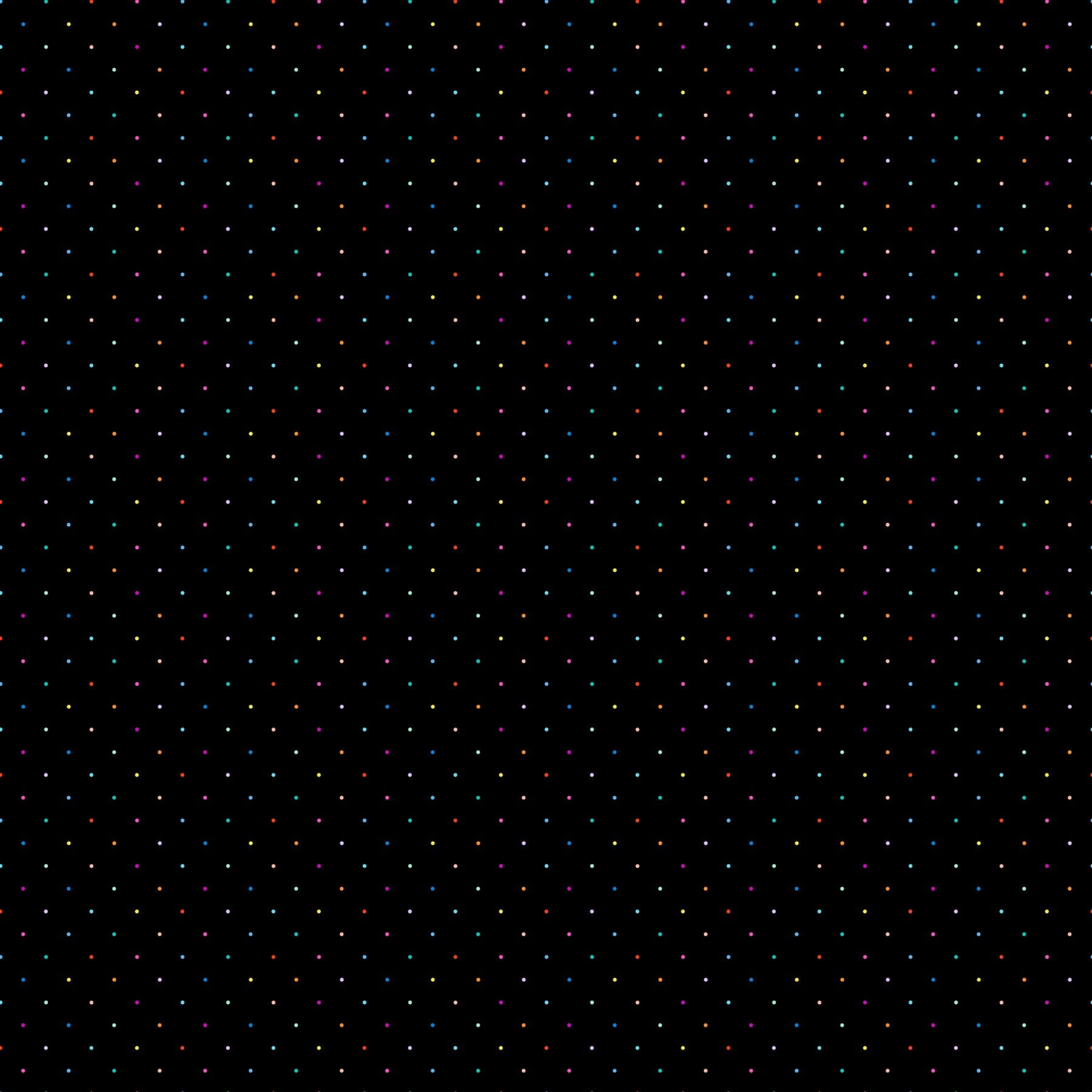 Dusk - Ditsy Dots in Black Multi - Ghazal Razavi - 92041-99
