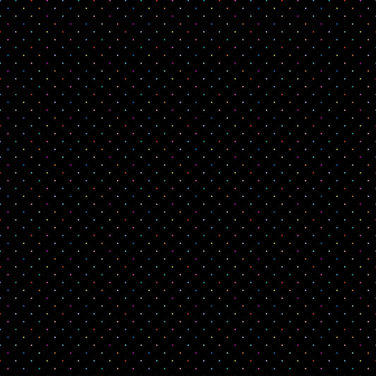 Dusk - Ditsy Dots in Black Multi - Ghazal Razavi - 92041-99
